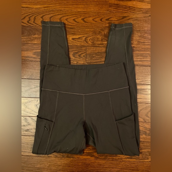 Athleta Pants - Athleta Womens Brown Mocha All in Tight Full Length Leggings with Pockets Size S